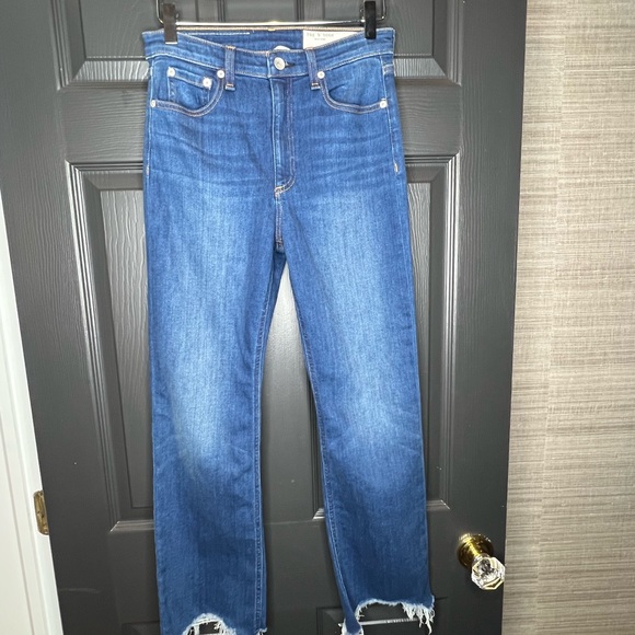 NWT Rag & Bone Nina Jeans High Rise Ankle Flair - Picture 5 of 12